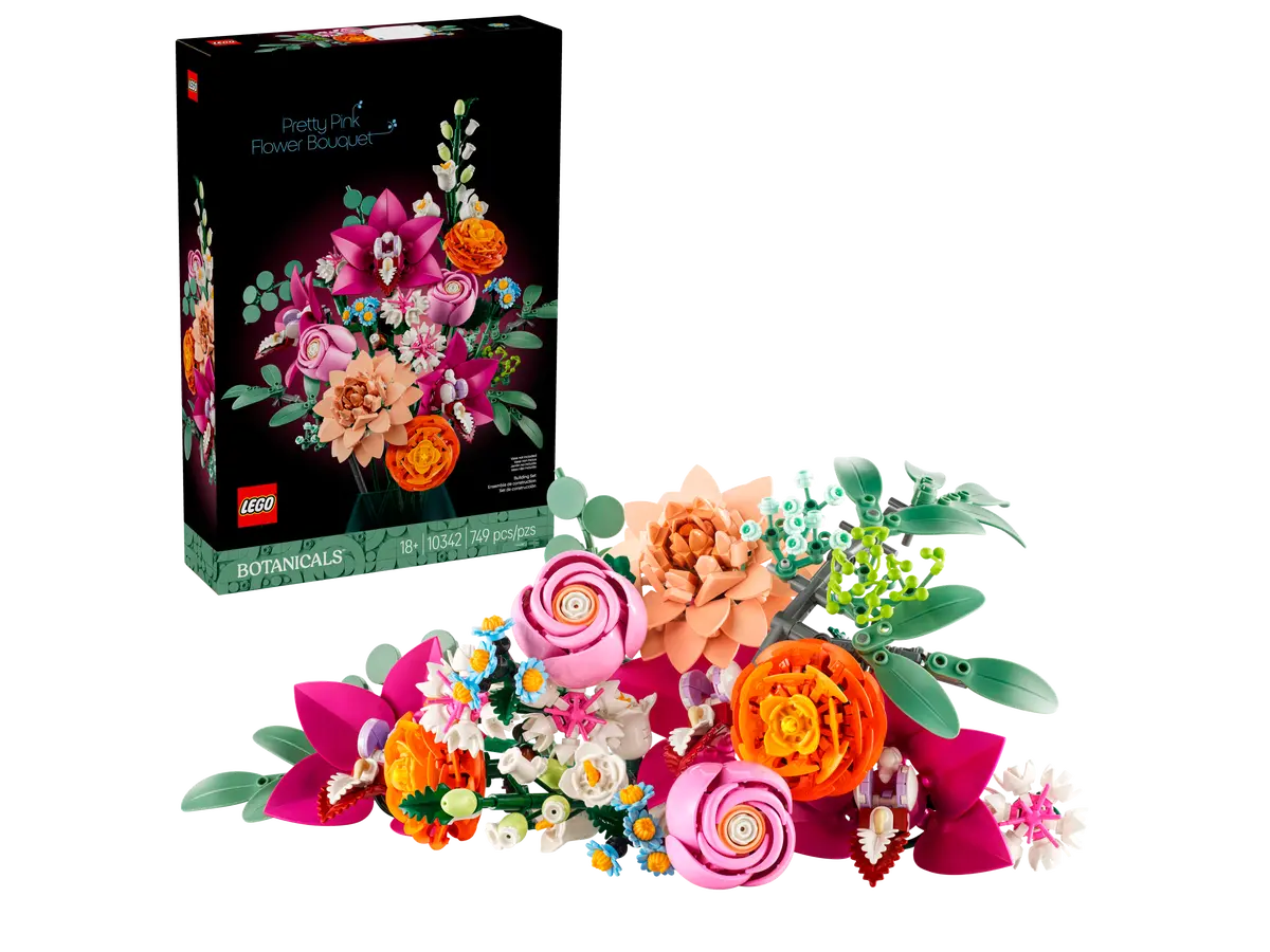 LEGO Botanicals - Bouquet di fiori rosa 10342 