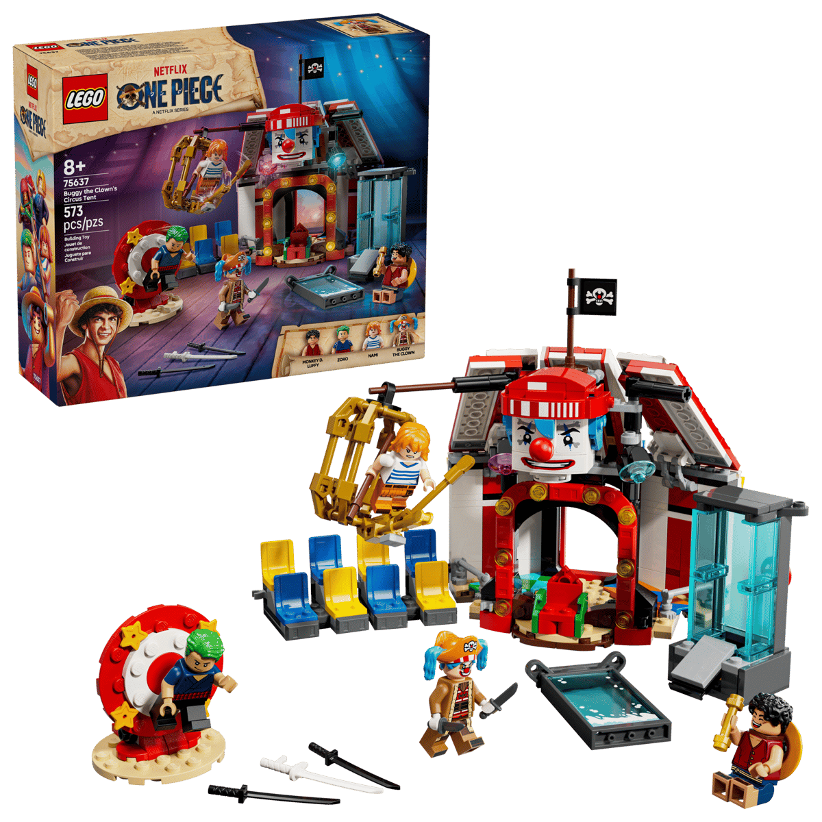 LEGO ONE PIECE - La tenda del circo di Bagy il Clown 75637 