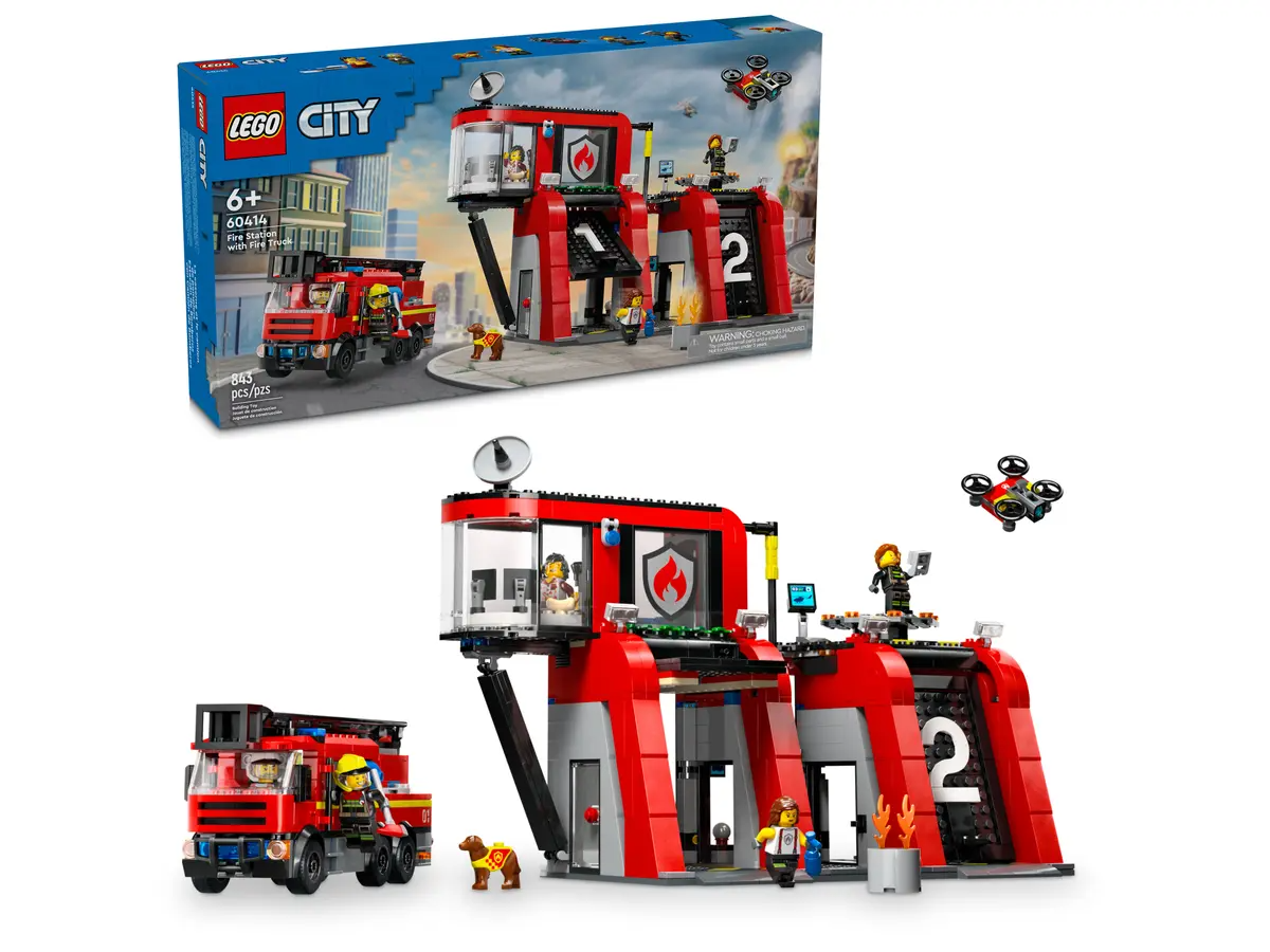 LEGO City - Caserma dei pompieri e autopompa 60414 