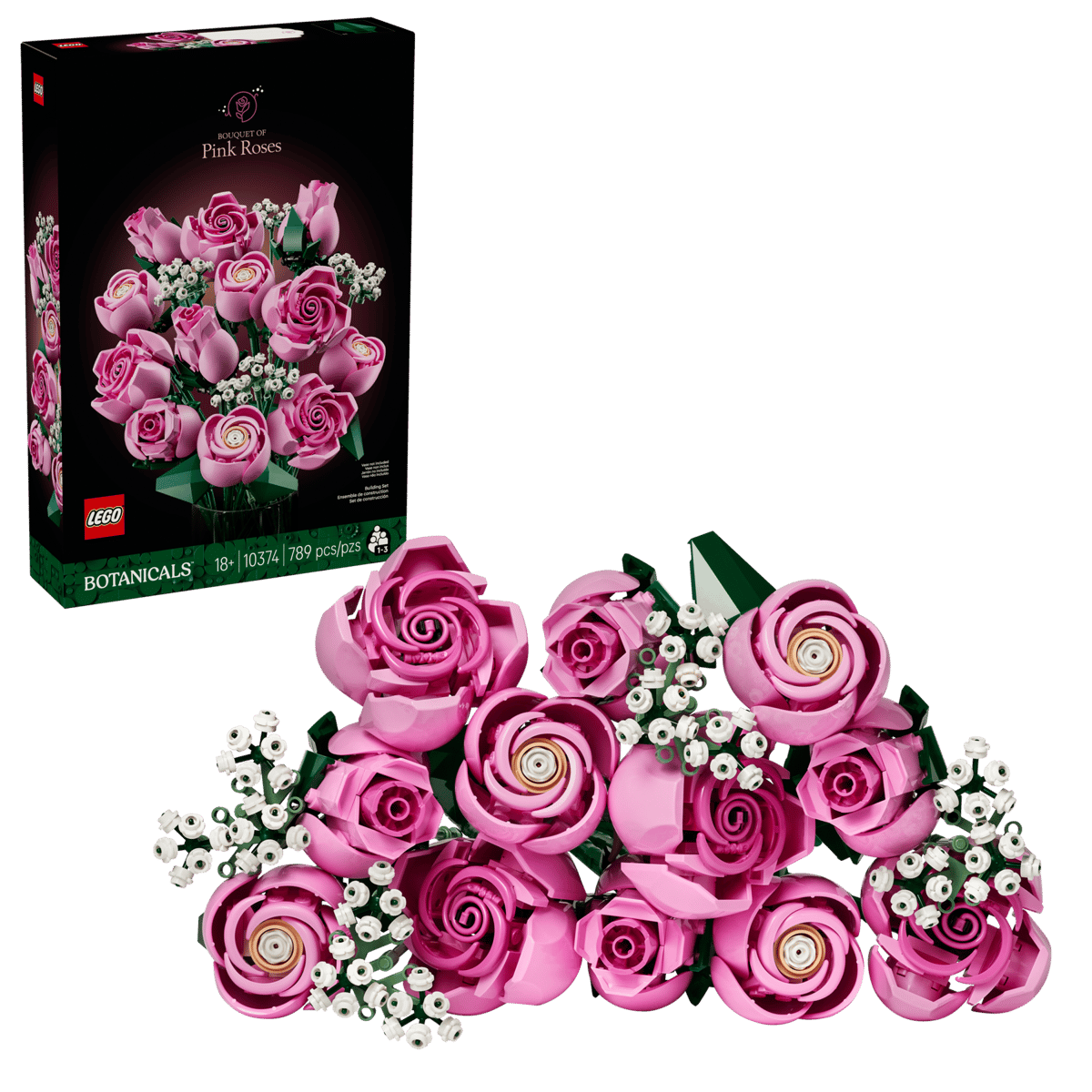 LEGO Botanicals - Bouquet di rose rosa 10374 